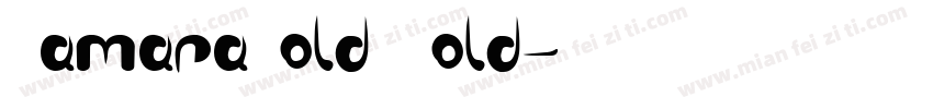 TamaraBold Bold字体转换